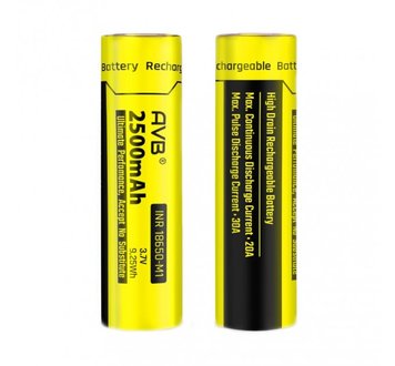 Аккумулятор Avb Battery 18650 - М1 2500 Mah 20А (Original) 500007 фото