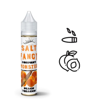 Рідина Fancy Monster Salt Peach Tobacco (Персик Тютюн) 030301 фото
