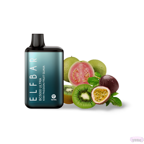 Elf Bar BC5000 Ultra Kiwi Passion Fruit Guava (Киви Маракуйя Гуава) Одноразовая электронная сигарета 780005 фото