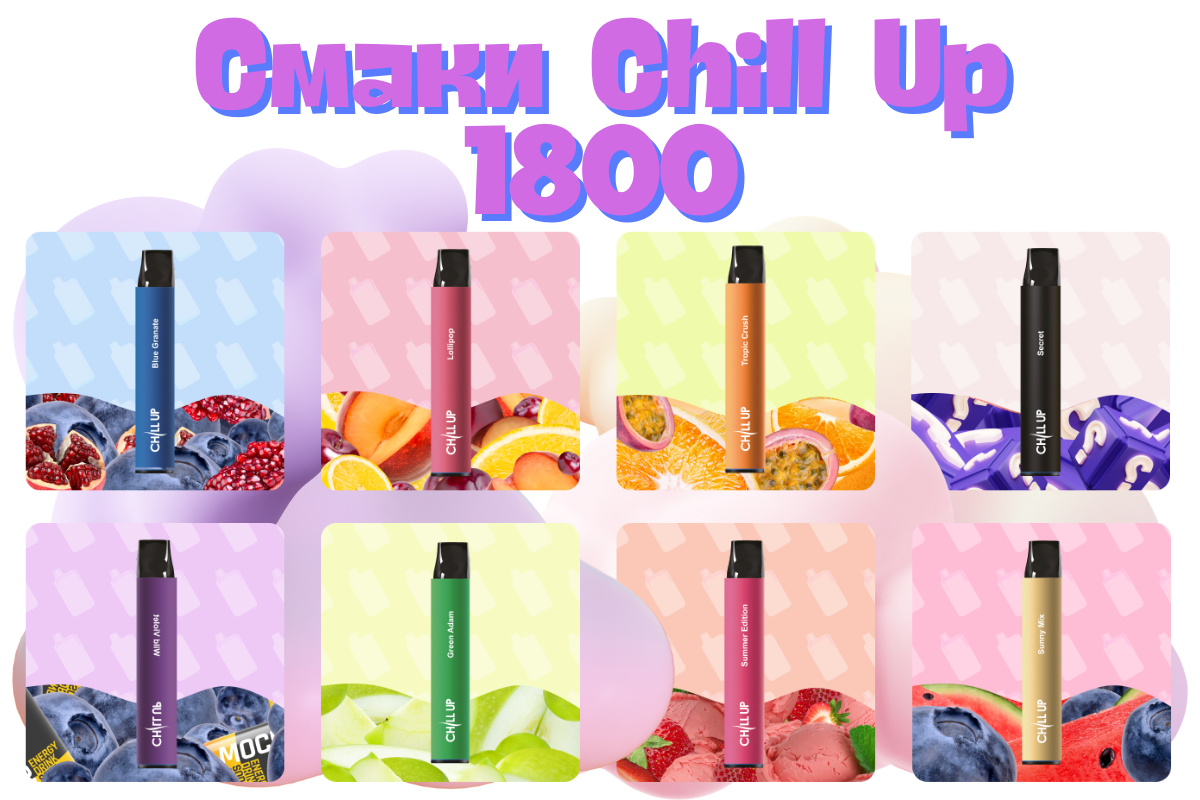 Chill Up 1800 Смаки