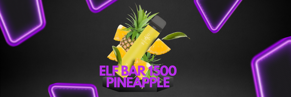 Одноразовая электронная сигарета Elf Bar 1500 со вкусом ананаса – освежающий фруктовый вкус для любимых моментов.